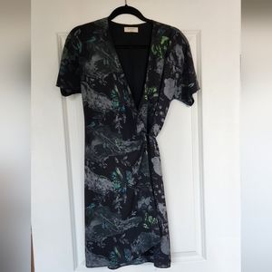 Aritzia Babaton wallace wrap dress